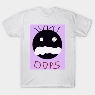 Oops Embarrassed Baby Face T-Shirt